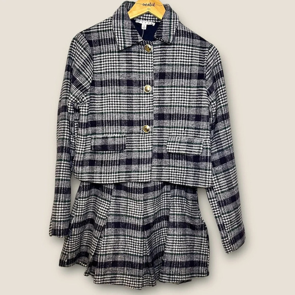 HYFVE | Plaid Blazer & Skirt Set | Size Small | Classic & Timeless Style NWT - Picture 1 of 9